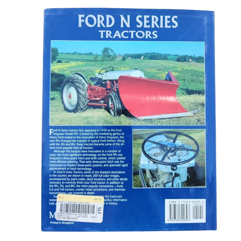 Ford N Series Tractors Originality Guide 9N 2N 8N Hardcover Book 1997 MBI
